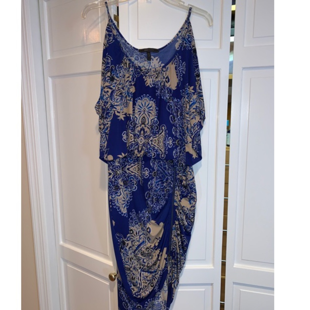 BCBG Blue/Tan dress